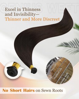 Foto 3 | Foto 3 | Extensiones De Cabello Sunny Hair Genius Weft Human Hair 40 Cm Brown - Venta Internacional.