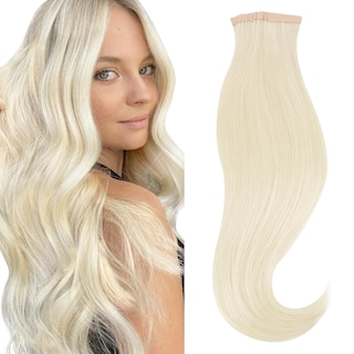 Foto 1 | Foto 1 | Extensiones De Pelo Con Cinta Adhesiva Hotbanana, 22 Cm, 20 Unidades, 50 G, Rubio Marfil - Venta Internacional.