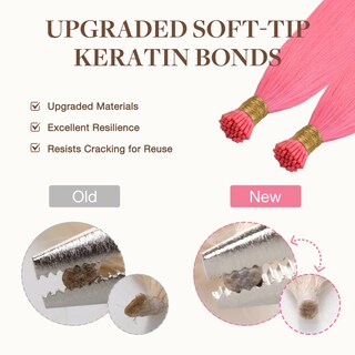 Foto 4 | Foto 4 | Extensiones De Cabello Goo Goo Colored I Tip 20 Cm 50 G 50s Rosa Claro - Venta Internacional.