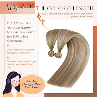 Foto 7 | Foto 7 | Extensiones De Cabello Sunny Hair, Cabello Humano De Punta Plana, 16 Pulgadas, 50 G - Venta Internacional.
