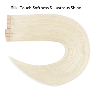 Foto 3 | Foto 3 | Extensiones De Pelo Con Cinta Adhesiva Hotbanana, 35 Cm, 40 Unidades, 100 G, Color Rubio Marfil - Venta Internacional.