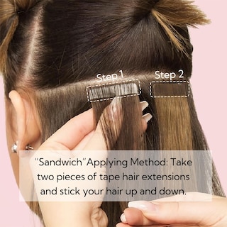 Foto 6 | Foto 6 | Extensiones De Pelo Con Cinta Adhesiva Hotbanana, 50 G, 20 Unidades, 55 Cm, Remy Hair - Venta Internacional.