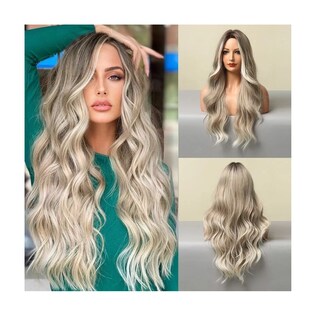 Foto 4 | Foto 4 | Peluca de Cabello Natural Belug Rubia Ondulado