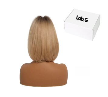 Foto 1 | Foto 1 | Peluca Para Mujer Lab.g Flequillo Natural Bob Recto Cosplay, Rubio