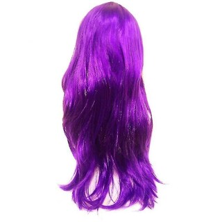 Foto 4 | Foto 4 | Peluca Huoguo Púrpura Larga Rizada Sintética De Fibra De Alta Temperatura Para Mujer - Venta Internacional.