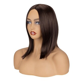 Foto 4 | Foto 4 | Peluca Huoguo Pelo Sintético Marrón Ondulado Rizado 35 Cm - Venta Internacional.