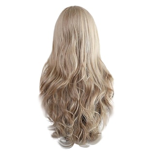 Foto 1 | Foto 1 | Peluca Huoguo De Pelo Sintético A La Moda Para Mujer Color Marrón Claro 60 Cm - Venta Internacional.