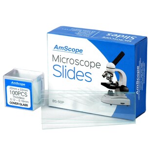 Foto 1 | Foto 1 | Portaobjetos Y Fundas Para Microscopios Amscope Bs-50p-100s-22 - Venta Internacional.