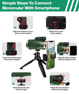 Foto 4 | Foto 4 | Telescopio Monocular Md.life 80x100 Hd Para Adultos Con Trípode - Venta Internacional.