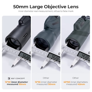 Foto 3 | Foto 3 | Monocular K&f Concept 12x50 Hd Para Adultos A Prueba De Agua - Venta Internacional.