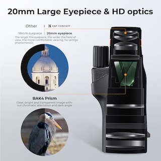 Foto 4 | Foto 4 | Telescopio Monocular K&f Concept 80x100 Mm Con Smartphone Adapt - Venta Internacional.