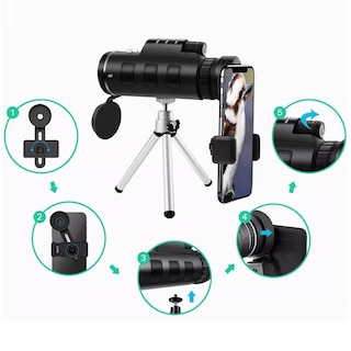 Foto 3 | Foto 3 | Monocular Telescopio Para Celular 40x60 Hd Eo Safe Imports Esi-3412-1 Negro
