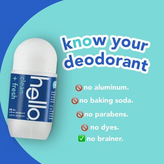 Foto 5 | Foto 5 | Desodorante Hello Clean & Fresh Roll On, 50 Ml, 48 Horas, Paquete De 2 - Venta Internacional.