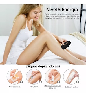 Foto 2 | Foto 2 | Depiladora Láser de Luz Ipl Permanente Belug color Negro