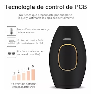 Foto 7 | Foto 7 | Depiladora Láser de Luz Ipl Permanente Belug color Negro