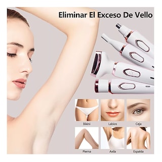 Foto 2 | Foto 2 | Depiladora Eléctrica Recargable Facial para Mujer 4 en 1 Eo Safe Imports Esi-11171 Blanca