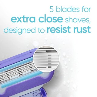Foto 6 | Foto 6 | Razor Gillette Venus Deluxe Smooth Swirl Con 2 Cuchillas De Repuesto - Venta Internacional.