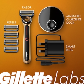 Foto 2 | Foto 2 | Maquinilla De Afeitar Gillette Labs Gold Edition Con 5 Cuchillas De Repuesto - Venta Internacional.