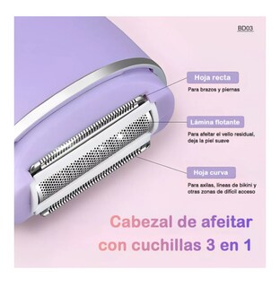 Foto 3 | Foto 3 | Depiladora Eléctrica Portátil Para Mujer Depiladores Color Verde Wünd