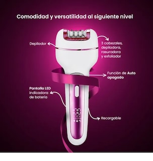Foto 3 | Foto 3 | Xtellar Depiladora Corporal Eléctrica Recargable E Inalámbrica - Versatilidad Y Comodidad Para Una Piel Perfecta