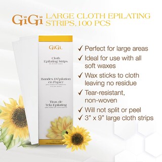 Foto 2 | Foto 2 | Tiras Depiladoras De Tela Gigi Large Para Brazos, Piernas, Pecho Y Espalda - Venta Internacional.
