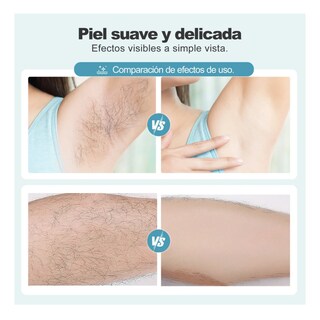 Foto 5 | Foto 5 | Depiladora Eléctrica Afeitadora Rasuradora Mujer Portátil Belug, Blanco Lineas Azul