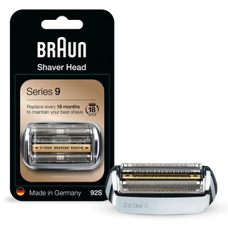 Foto 1 | Foto 1 | Afeitadora Eléctrica Braun Series 9 92s Con Cabezal De Repuesto, Color Plateado - Venta Internacional.