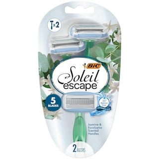 Foto 1 | Foto 1 | Razors Bic Soleil Escape Desechables Para Mujer, 5 Cuchillas, Paquete De 2 - Venta Internacional.