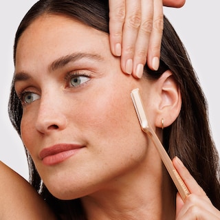 Foto 3 | Foto 3 | Maquinilla De Afeitar Facial Tweezerman  Oro Rosa  Reutilizable Con Cuchillas Recargables - Venta Internacional.