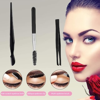 Foto 3 | Foto 3 | Kit de Tijeras para el Cuidado de las Cejas Malubero color Negro con 11 Piezas
