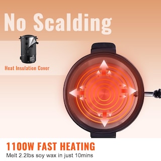 Foto 4 | Foto 4 | Fundidor De Cera Vevor Eléctrico De 6,5 Litros, Gran Capacidad, Temperatura De 9 Niveles - Venta Internacional.