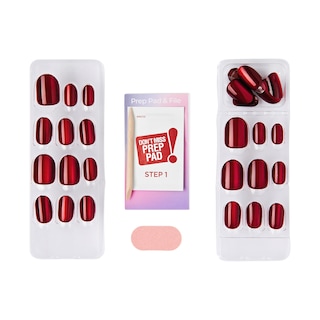 Foto 3 | Foto 3 | Presion Nails Impress «hidden Gem», Color Rojo, Talla Corta - Venta Internacional.
