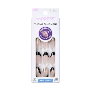 Foto 1 | Foto 1 | Manicura Francesa Impress 'illusion' Press-on Nails, Tamaño Mediano - Venta Internacional.