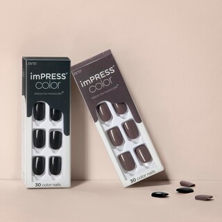 Foto 5 | Foto 5 | Press On Nails Impress All Black Short Squoval - Venta Internacional.