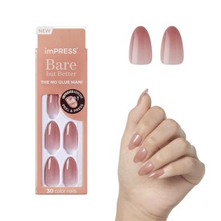 Foto 1 | Foto 1 | Las Uñas Prensadas Impress-on Impress Serenity Tienen Forma De Almendra Rosa Mediana - Venta Internacional.