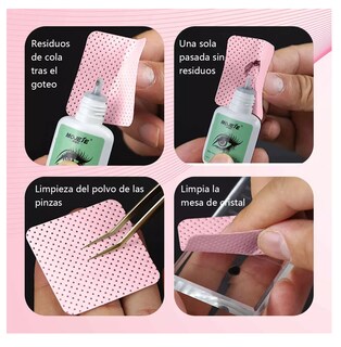 Foto 3 | Foto 3 | Toallitas Libre De Pelusa Para Uñas Limpiar Pinza 400 Pzs Rosa