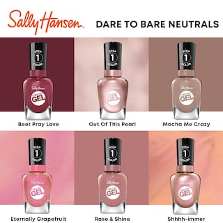 Foto 4 | Foto 4 | Esmalte De Uñas Sally Hansen Miracle Gel™ Shhhh Immer Pink Glitter - Venta Internacional.