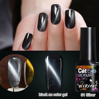 Foto 2 | Foto 2 | Esmalte De Uñas Huoguo Capa Superior Y Esmalte De Uñas Oguo Cat's Eye, 8 Ml - Venta Internacional.