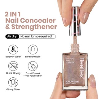 Foto 2 | Foto 2 | Fortalecedor De Uñas Beetles Nail Growth, 15 Ml, Color Marrón Brillante - Venta Internacional.