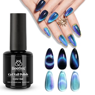 Foto 1 | Foto 1 | Esmalte De Uñas En Gel Beetles Blue Cat Eye De 15 Ml Con Imán - Venta Internacional.