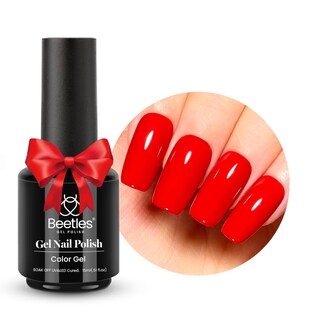 Foto 1 | Foto 1 | Esmalte De Uñas En Gel Beetles, Manzana Confitada De Color Rojo Brillante, 15 Ml - Venta Internacional.