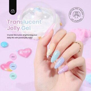 Foto 3 | Foto 3 | Set De Esmaltes De Uñas En Gel Beetles Jelly Spring Pastel, 6 Colores - Venta Internacional.