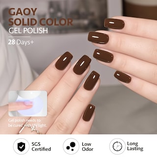 Foto 5 | Foto 5 | Esmalte De Uñas En Gel Gaoy Brown, 16 Ml, Remoja Y Cura Con Luz Uv - Venta Internacional.