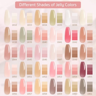 Foto 2 | Foto 2 | Kit De Esmaltes De Uñas Gaoy Jelly Gel Sheer Pink, 33 Unidades Con Capa Superior - Venta Internacional.