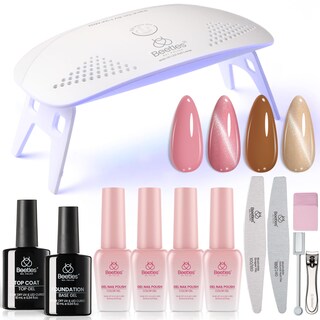 Foto 1 | Foto 1 | Set De Esmaltes De Uñas Beetles Gel, 4 Colores, Ojo De Gato, Con Luz Uv - Venta Internacional.