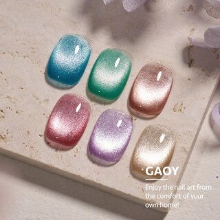 Foto 6 | Foto 6 | Juego De Esmaltes De Uñas Gaoy Glitter Galaxy Cat Eye Gel Con Imán De 7,3 Ml - Venta Internacional.