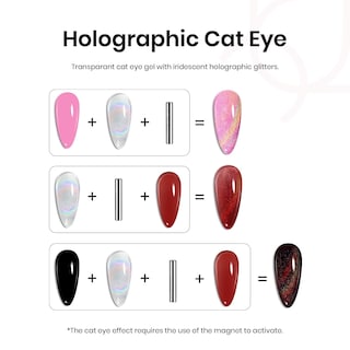 Foto 5 | Foto 5 | Esmalte De Uñas Beetles Cat Eye Gel 15 Ml Rainbow Holographic 9d - Venta Internacional.