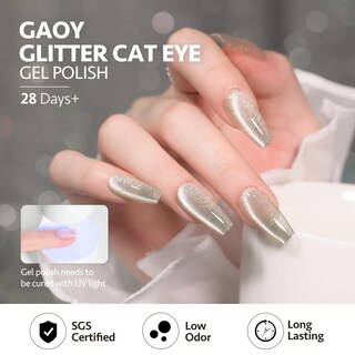 Foto 5 | Foto 5 | Set De Esmaltes De Uñas Gaoy Glitter Cat Eye Gel Pink Galaxy 7,3 Ml X6 - Venta Internacional.