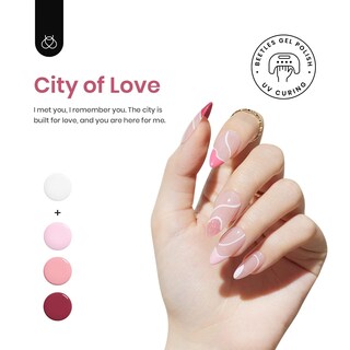 Foto 3 | Foto 3 | Set De Esmaltes De Uñas Beetles Pink Gel De 5 Colores Con Esmalte Delineador - Venta Internacional.