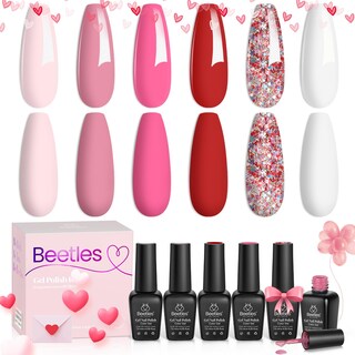 Foto 7 | Foto 7 | Set De Esmaltes De Uñas En Gel Beetles Pink Fall In Love Collection - Venta Internacional.